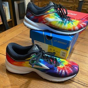 Brooks Launch 5 Rock N Roll Marathon Series Running Shoes - Tie Dye Rainbow